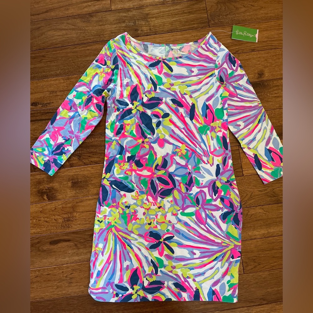 NWT Lilly Pulitzer Marlowe Dress, Havin a Blast Pattern, Small